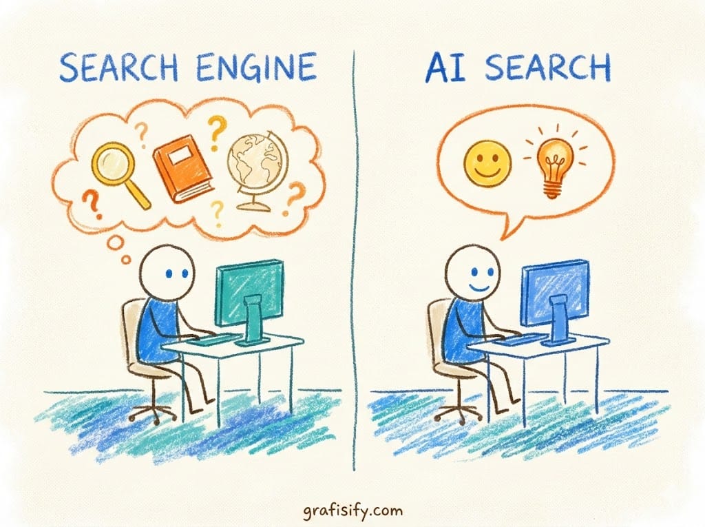 Bagaimana Mesin Pencari Sebenarnya Menjawab Pertanyaanmu: Evolusi dari Algoritma Klasik Menuju Era AI Answer Engines