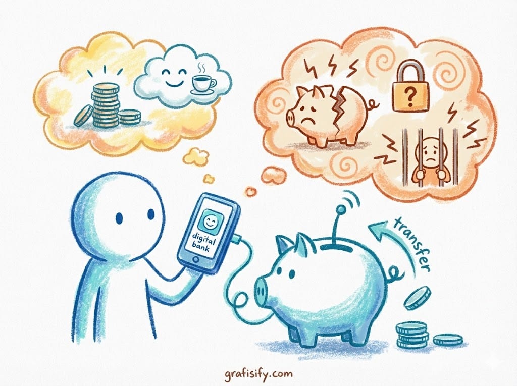 Bank digital menawarkan kemudahan, tapi pahami risikonya sebelum menaruh seluruh gaji di sana