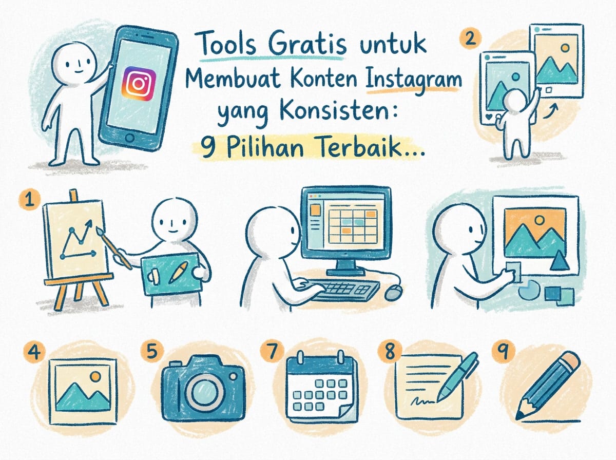 Tools Gratis untuk Membuat Konten Instagram yang Konsisten: 9 Pilihan Terbaik di 2026