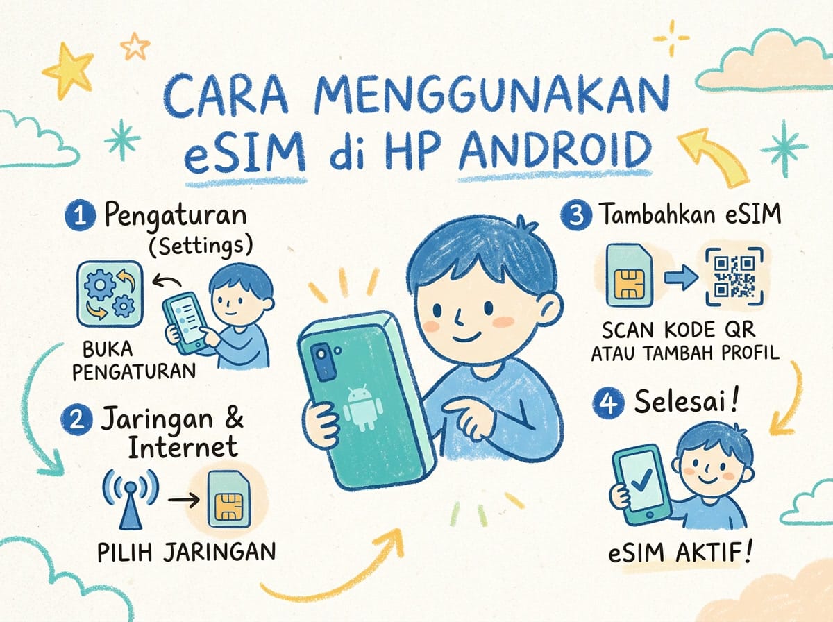 Panduan Lengkap Cara Menggunakan eSIM di HP Android untuk Pemula