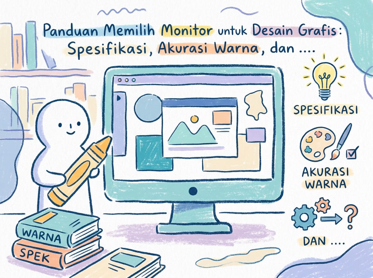 Panduan Memilih Monitor untuk Desain Grafis: Spesifikasi, Akurasi Warna, dan Rekomendasi Budget 2026