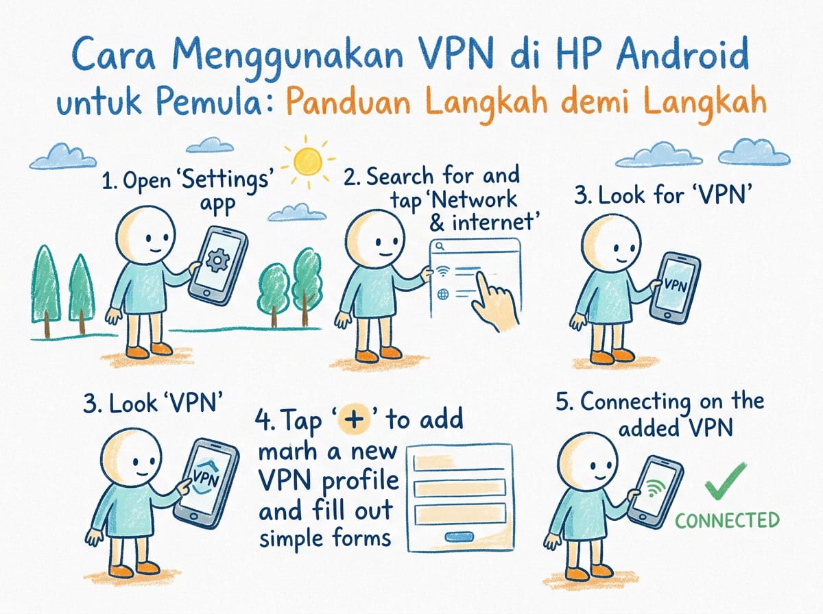 Cara Menggunakan VPN di HP Android untuk Pemula: Panduan Langkah demi Langkah