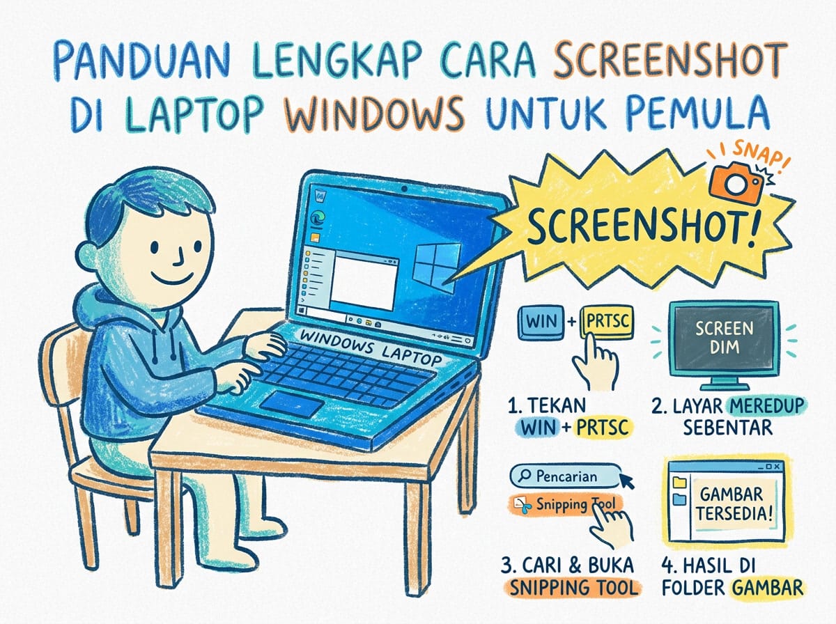 Panduan Lengkap Cara Screenshot di Laptop Windows untuk Pemula
