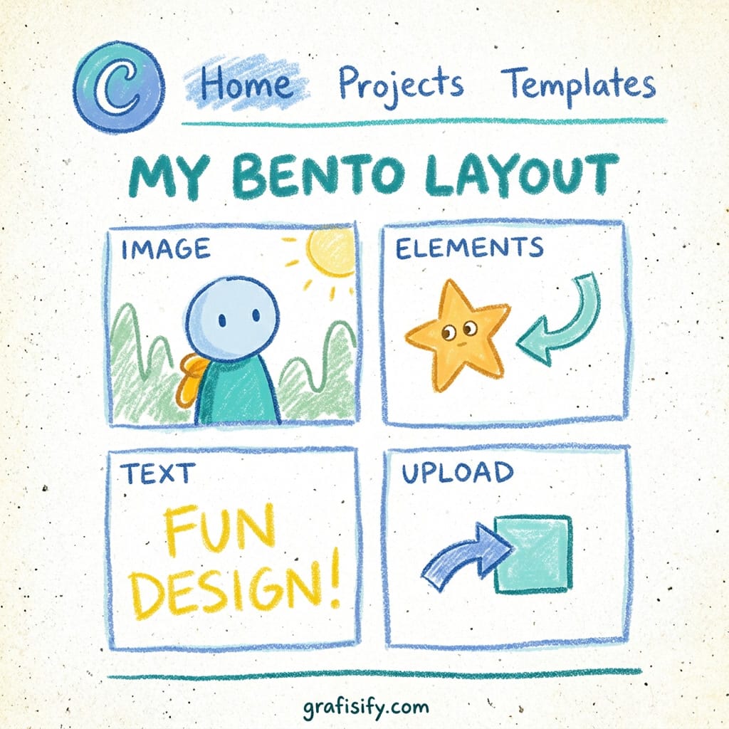 Bento Grid Layout Canva untuk Konten Sosial Media (Tutorial Lengkap)