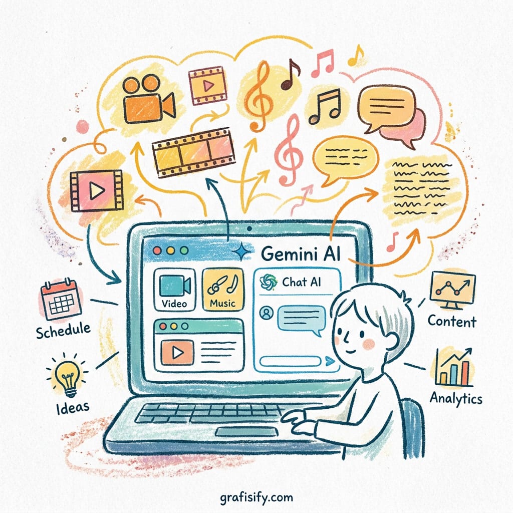 Google Gemini untuk Content Creator Workflow (Panduan Lengkap End-to-End untuk Kreator Indonesia)