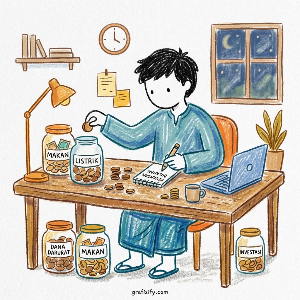 Manajemen Cash Flow Freelancer Indonesia, Panduan Sistem Bulanan (Keuangan Stabil, Alokasi Persentase, Dana Darurat)