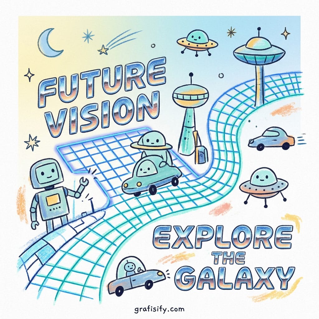 Retro Futurism (Tutorial Desain di Canva Langkah Praktis untuk Kreator)