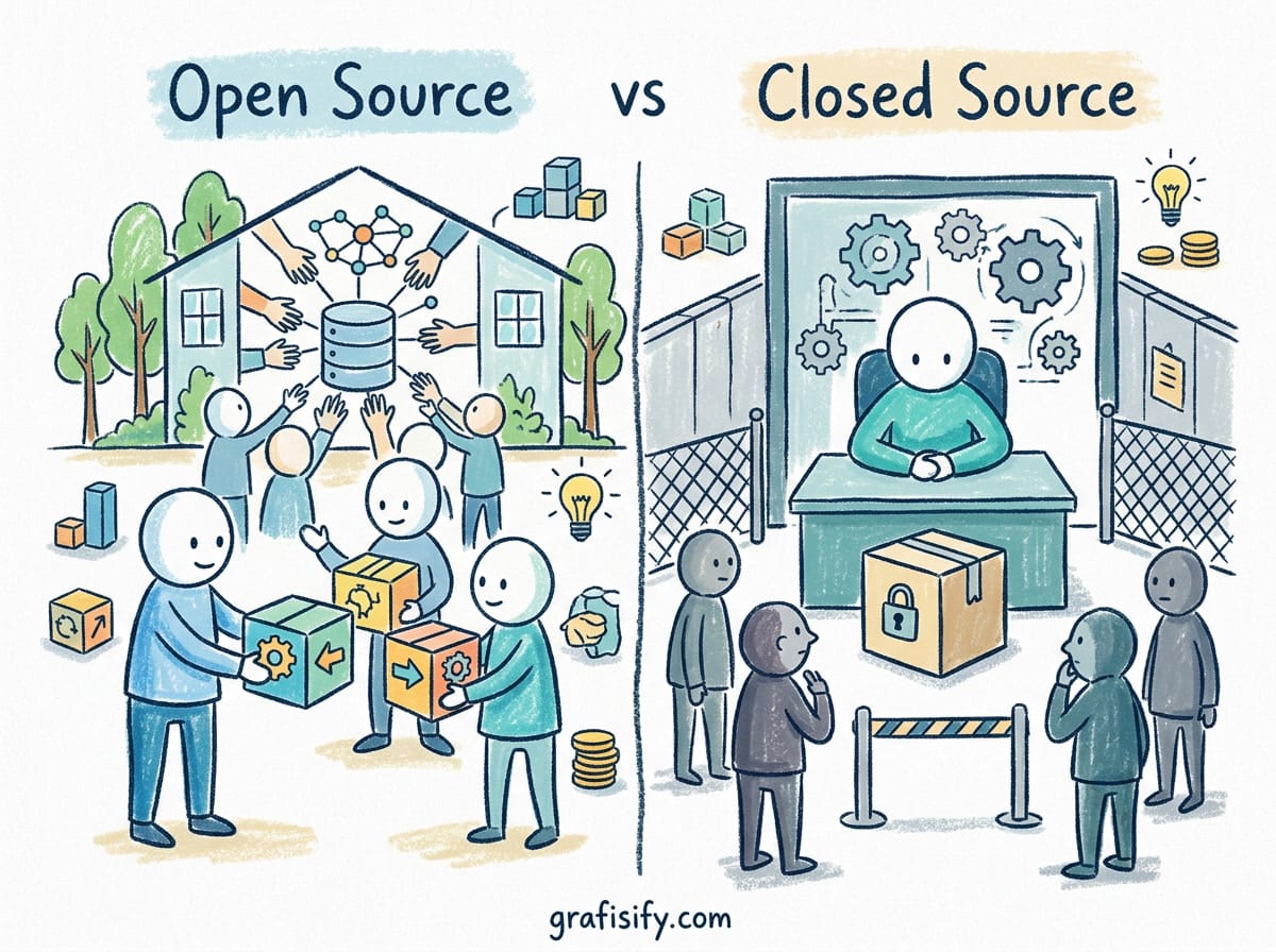 Model AI Open Source vs Closed Source, Perbandingan Lengkap untuk Bisnis dan Kreator di Indonesia