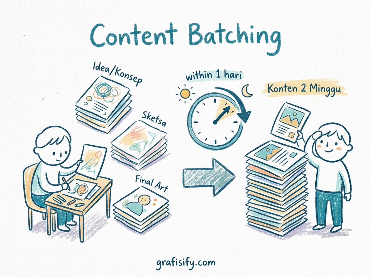 Content Batching: Selesaikan Kerja 2 Minggu dalam 1 Hari