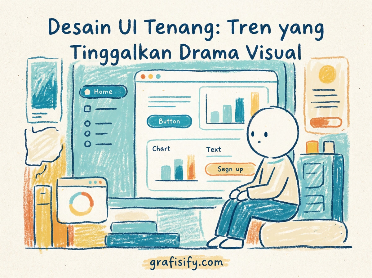 Desain UI Tenang: Tren yang Tinggalkan Drama Visual