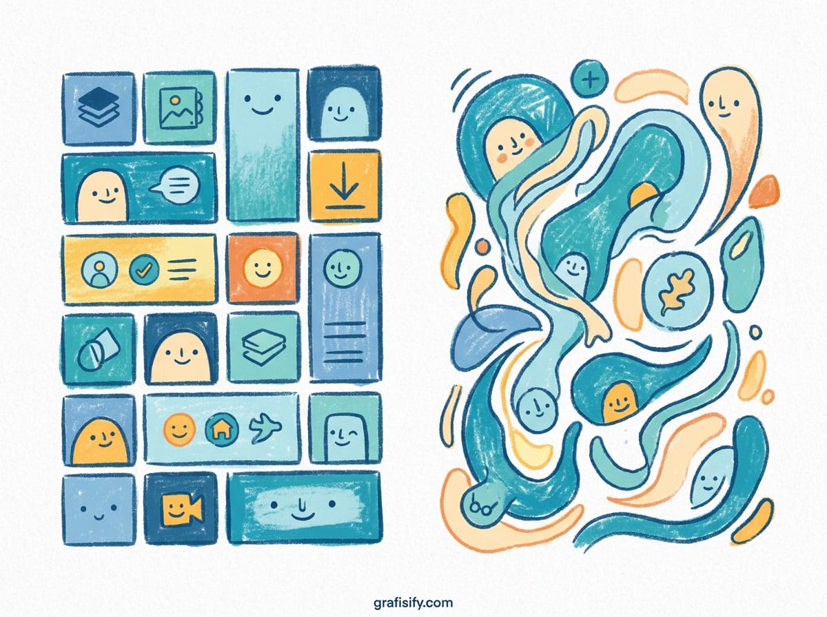 Bento Grid vs Organic Layout: Mana yang Lebih Efektif?